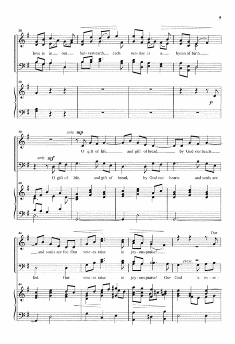 Gift of Life 4-Part scores gallery preview page 6