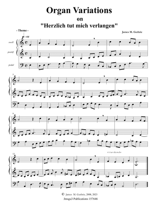 Book cover for Guthrie: Organ Variations on Herzlich tut mich verlangen