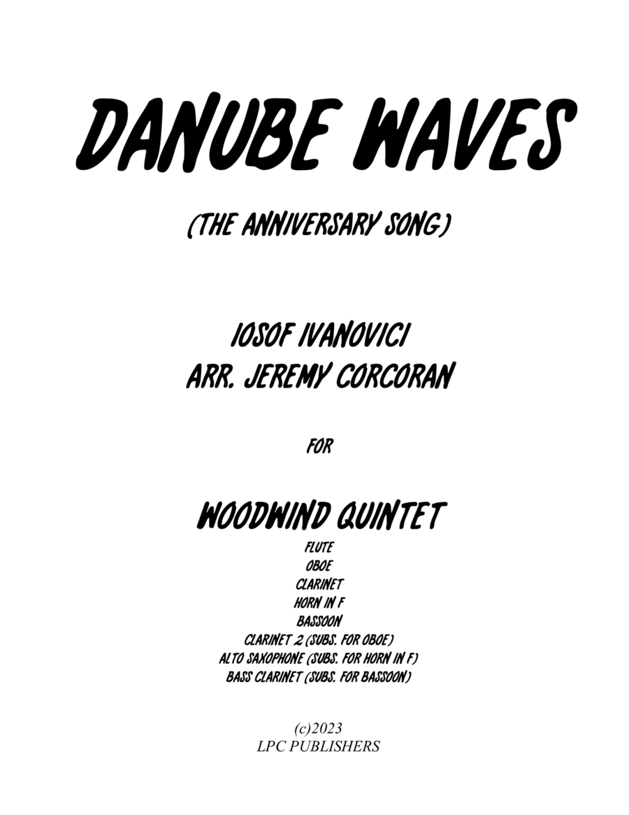 Danube Waves Waltz for Woodwind Quintet image number null