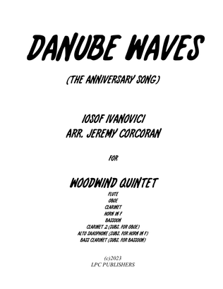 Book cover for Danube Waves Waltz for Woodwind Quintet