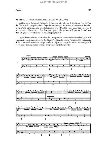 Metodo di Canto Italiano dal ‘Recitar cantando’ a Rossini (con esempi ed esercizi dai trattati storici di tecnica vocale)