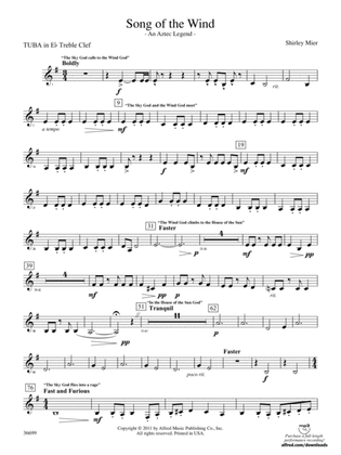 Song of the Wind: (wp) E-flat Tuba T.C.