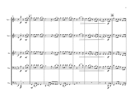 The Dominican Republic National Anthem for Brass Quintet image number null