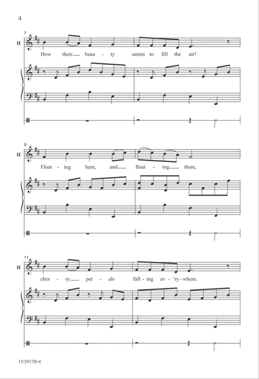 Cherry Blossoms 2-Part scores gallery preview page 4