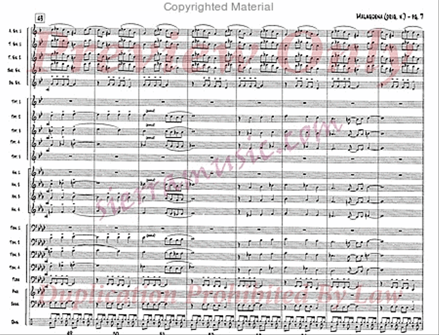 Malaguena Jazz Ensemble scores gallery preview page 8