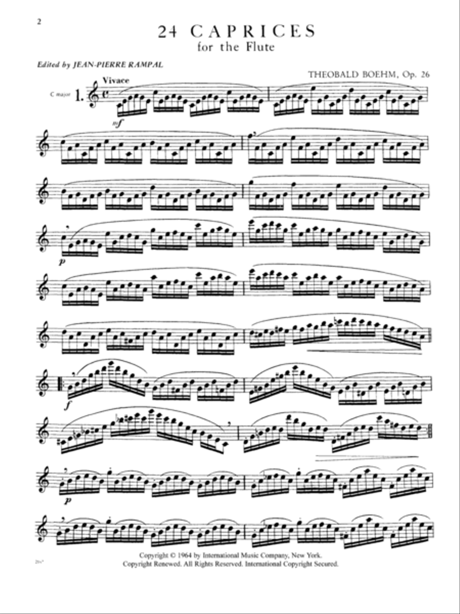 24 Etudes-Caprices, Opus 26 Flute Solo scores gallery preview page 2