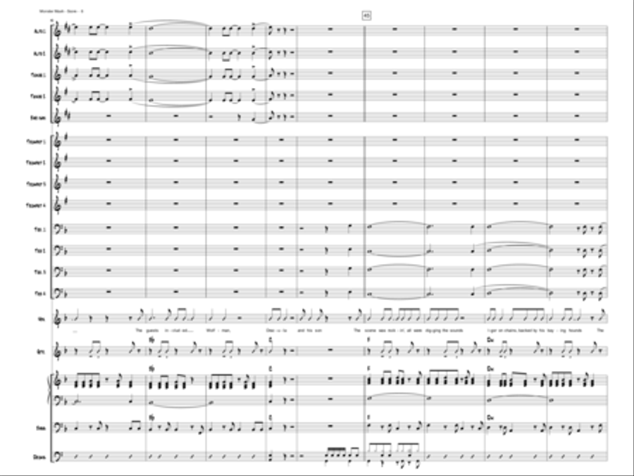 Monster Mash Monster Mash Jazz Ensemble scores gallery preview page 6