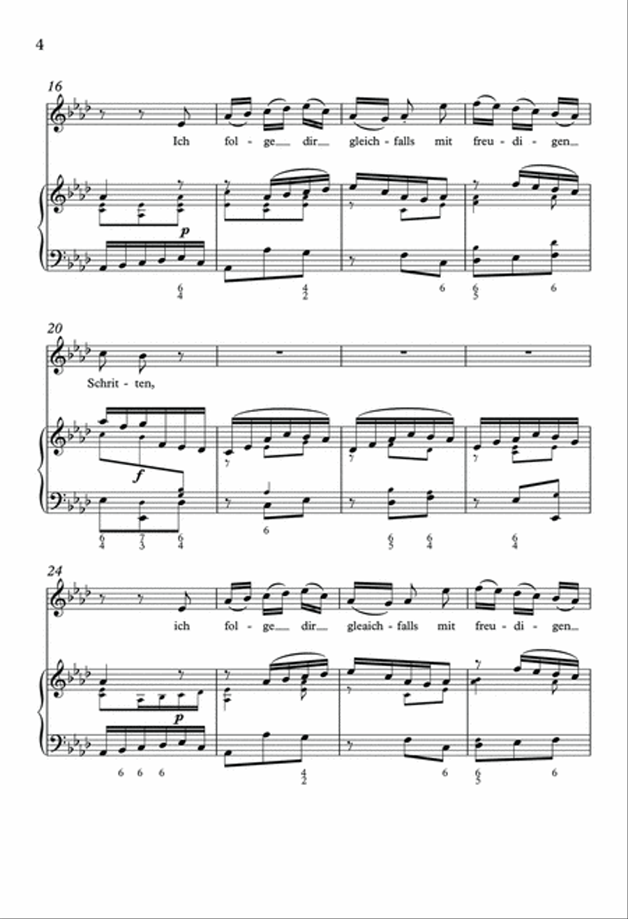 Ich Folge Dir Gleichfalls Unison Choir scores gallery preview page 4