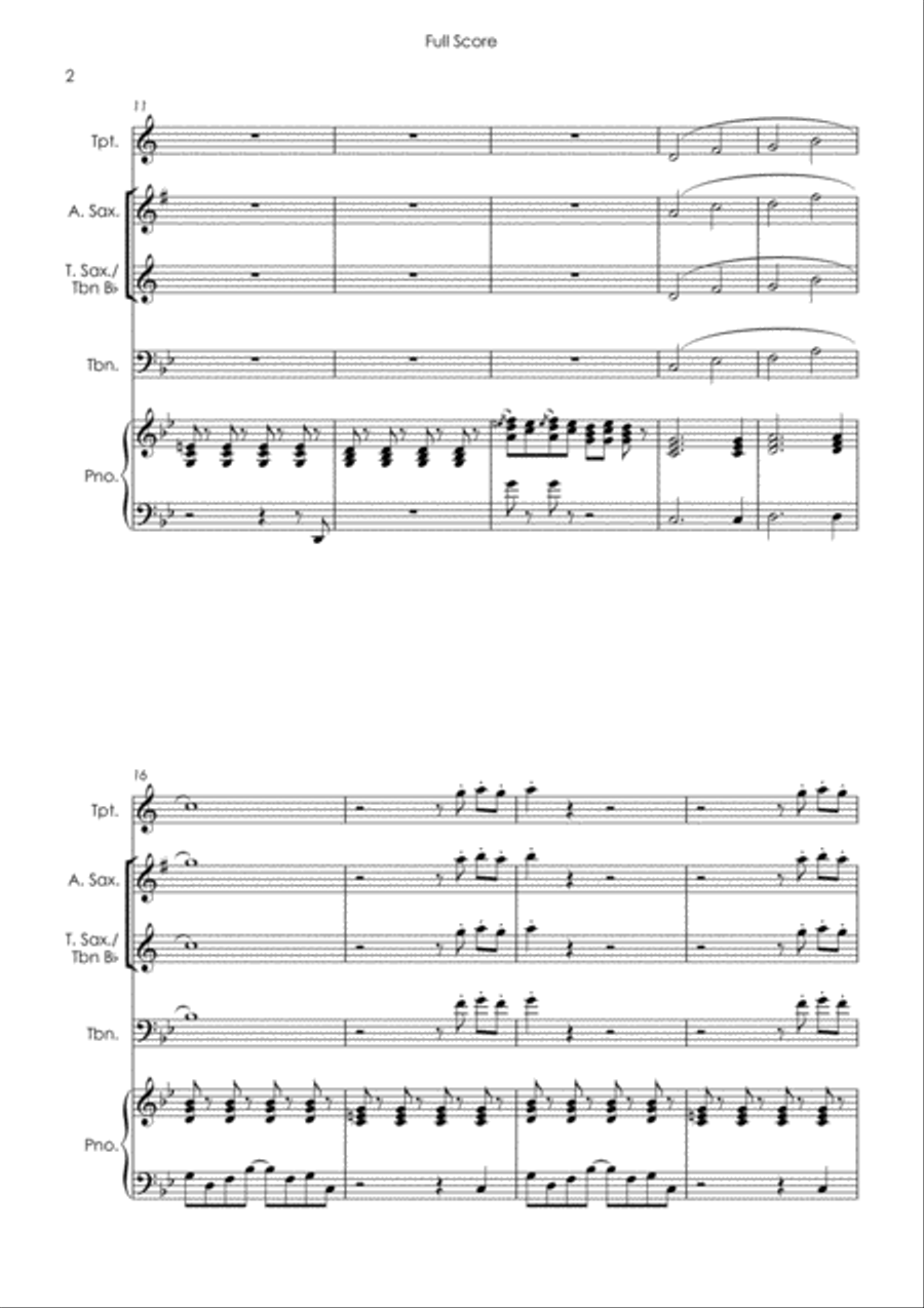 Lady Marmalade Tenor Saxophone scores gallery preview page 4