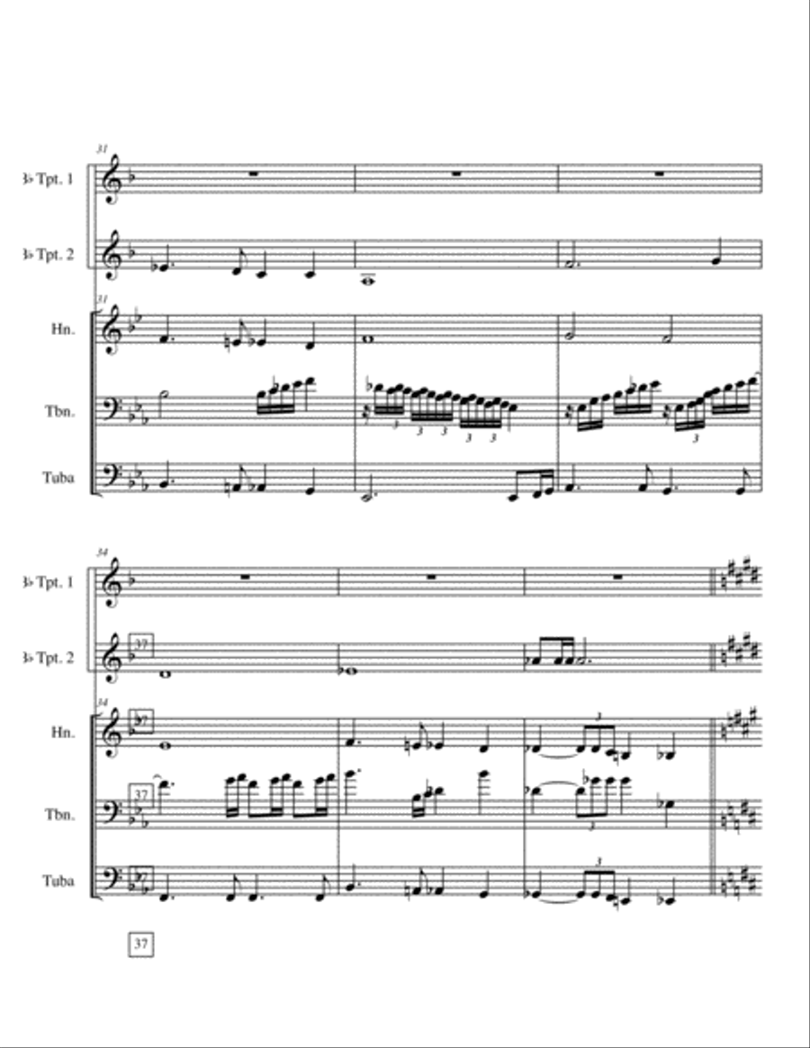 Bohemian Rhapsody Brass Ensemble scores gallery preview page 6