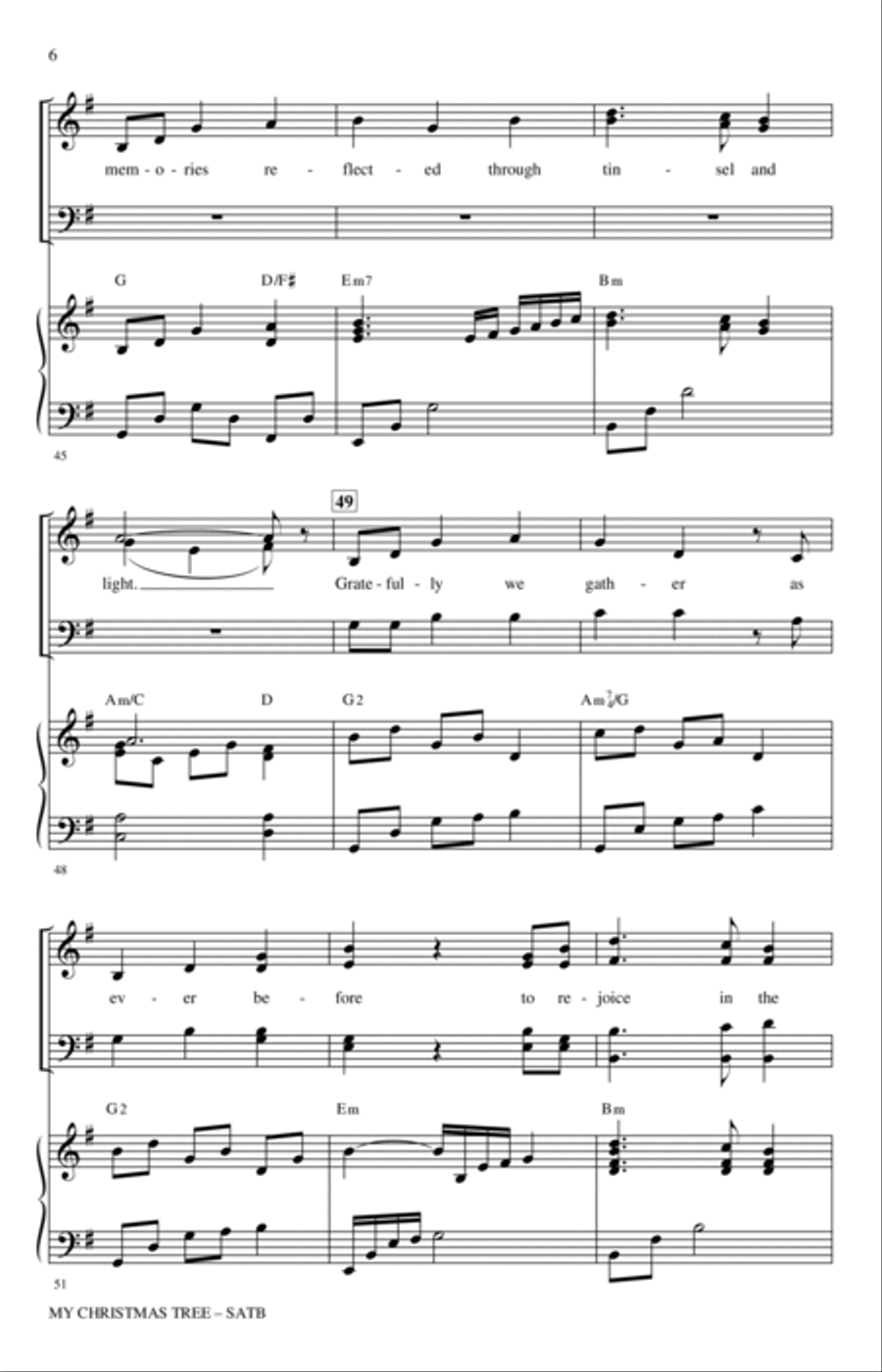My Christmas Tree My Christmas Tree 4-Part scores gallery preview page 5