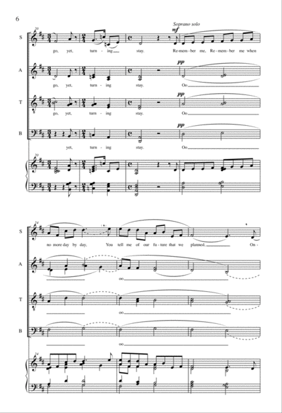 Remember Me 4-Part scores gallery preview page 4