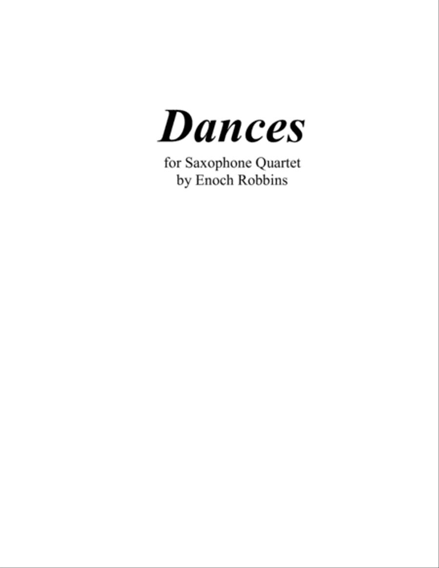 Dances Woodwind Quartet scores gallery preview page 1