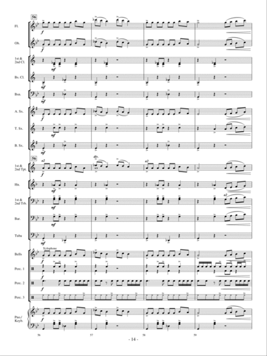 Ghost In The Attic Concert Band scores gallery preview page 13