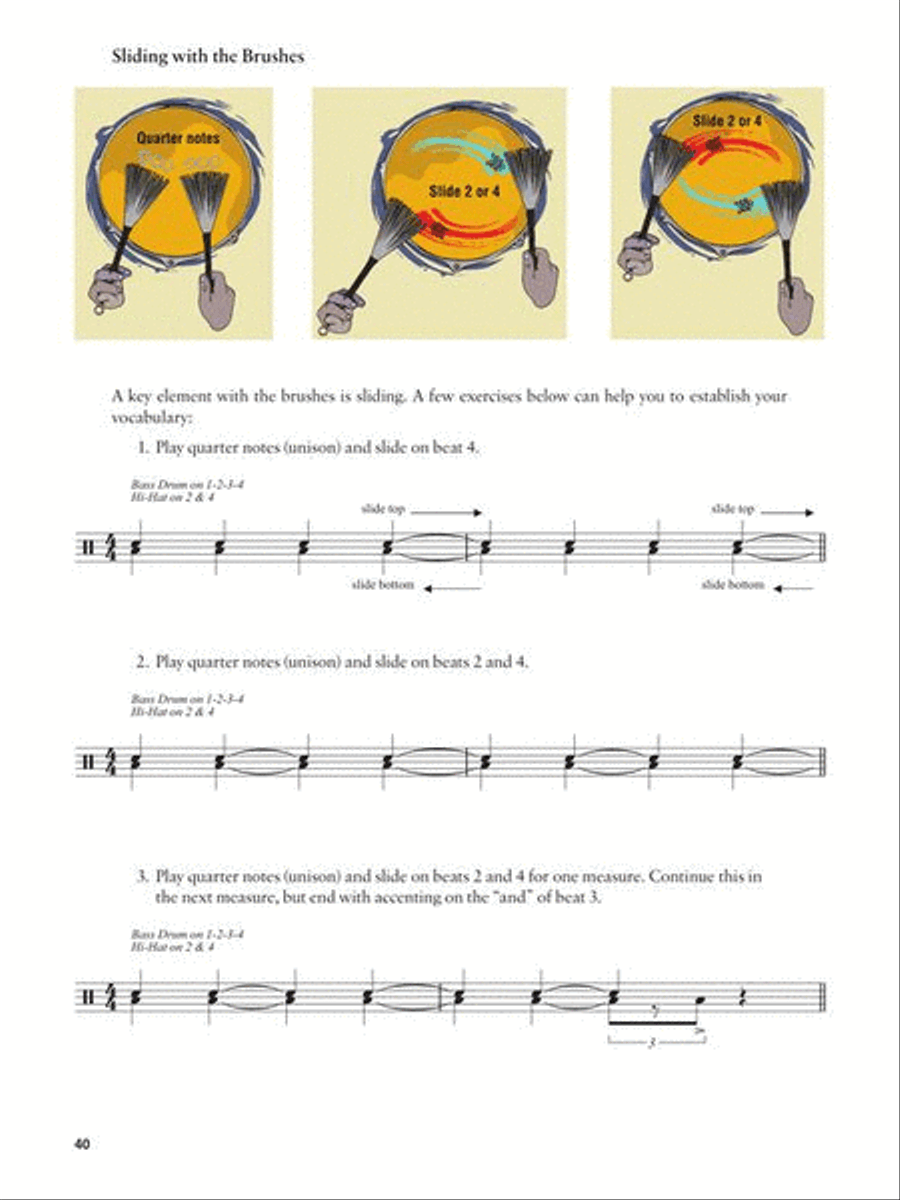 Jazz Brushes for the Modern Drummer Drums scores gallery preview page 7