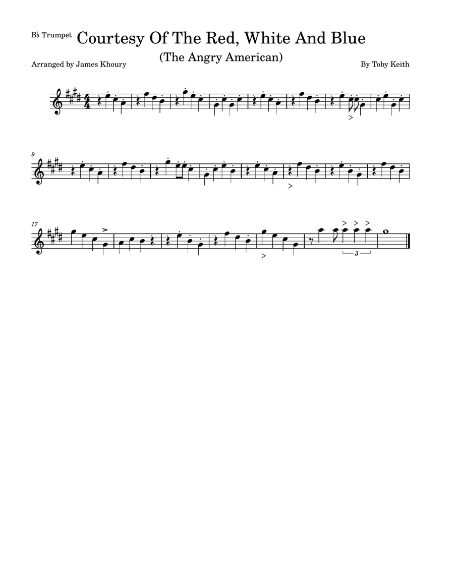 Courtesy Of The Red, White And Blue (The Angry American) Small Ensemble scores gallery preview page 3