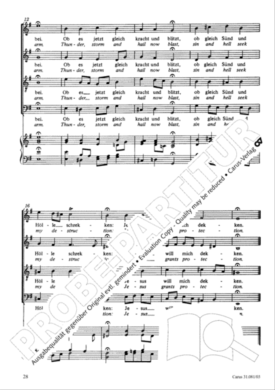 Jesus sleeps, is hope now fading (Jesus schlaft, was soll ich hoffen) ATB scores gallery preview page 29