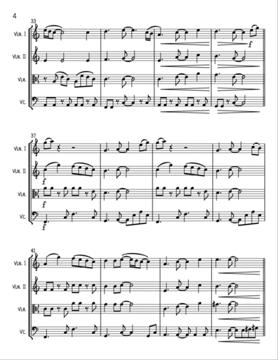 I Want It That Way String Quartet scores gallery preview page 4