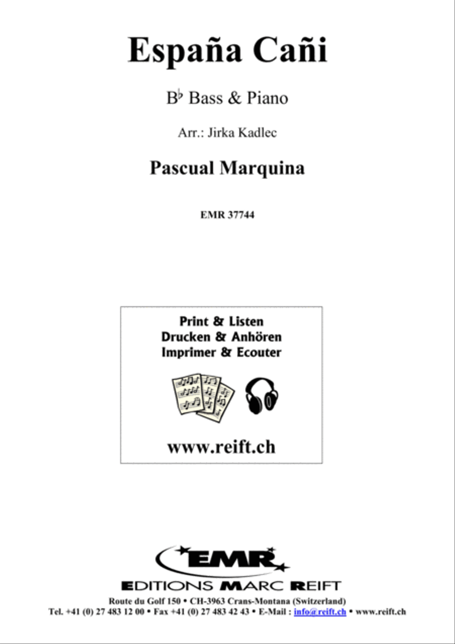 Espana Cani Piano Accompaniment scores gallery preview page 1