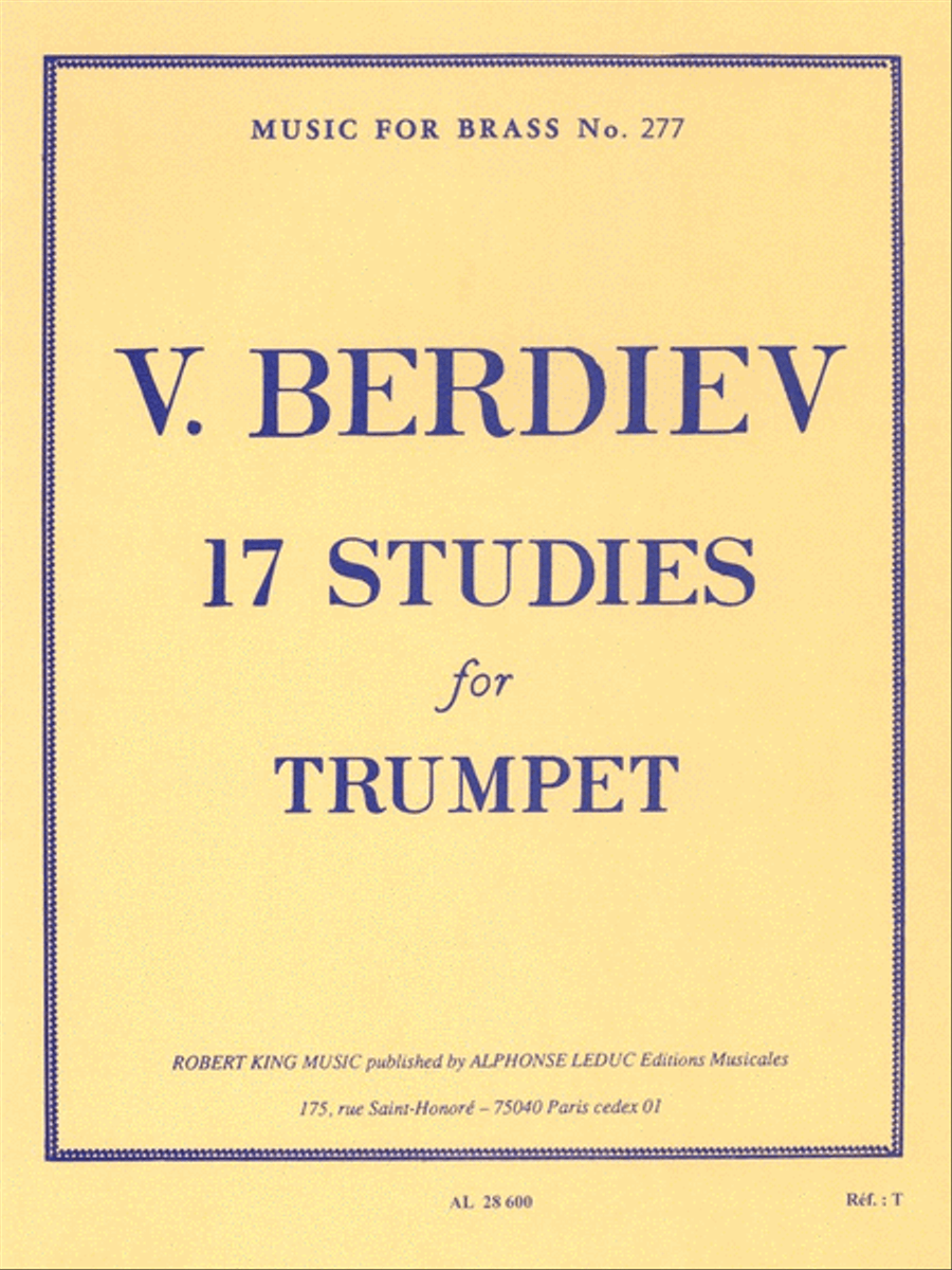 17 Studies For Trumpet 17 Studies For Trumpet Trumpet Solo scores gallery preview page 1