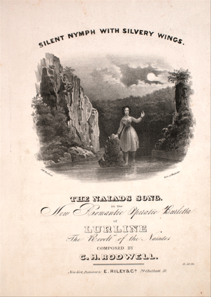 Silent Nymph With silvery Wings. The Naiads Song in the New Romantic Operatic Burletta of Lurline, or, The Revolt of the Naiades Voice scores gallery preview page 1