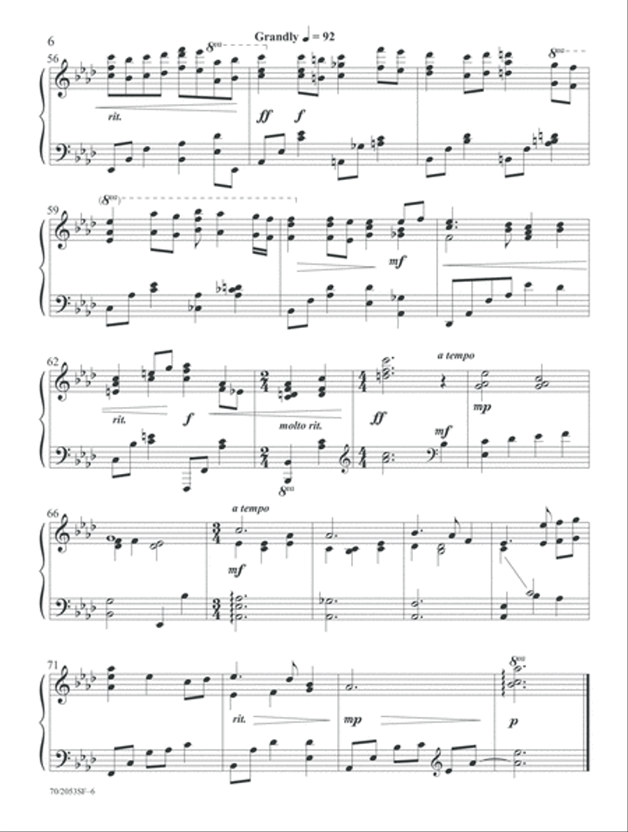 Peace on Earth (Digital Delivery) Piano Solo scores gallery preview page 6