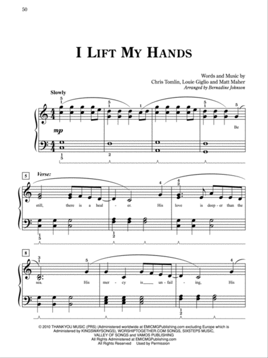 Pure & Simple Christian Hits Easy Piano scores gallery preview page 5