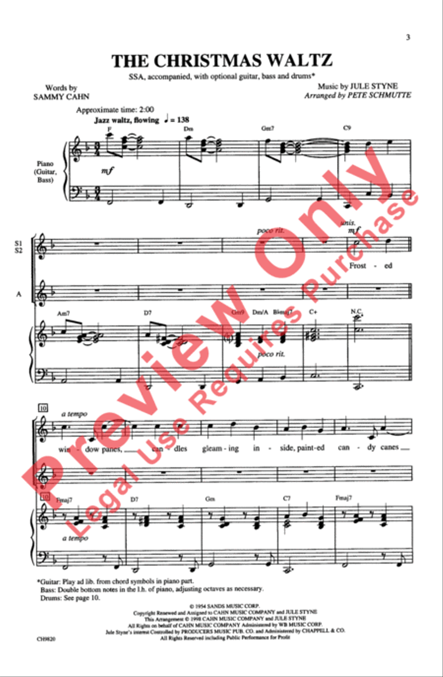 The Christmas Waltz Women's Choir scores gallery preview page 2