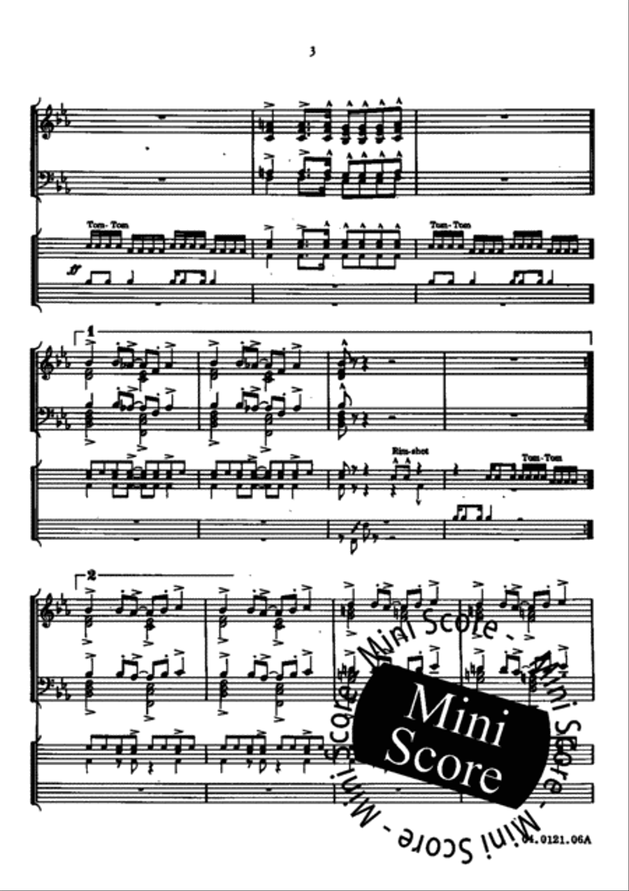 Fascinating Drums / Pavane In Blue Brass Band scores gallery preview page 7