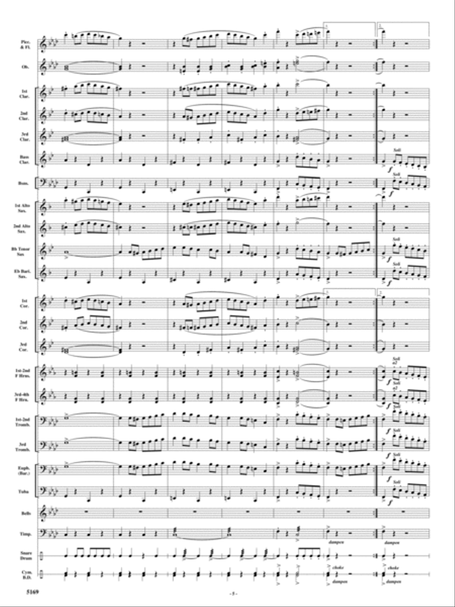 Rolling Thunder Concert Band scores gallery preview page 4
