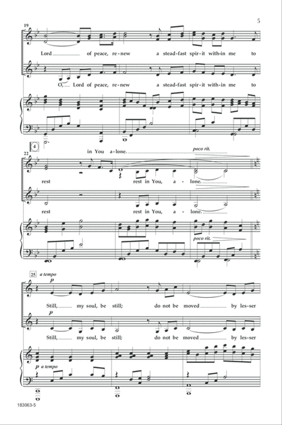 Still, My Soul, Be Still SSAA scores gallery preview page 4