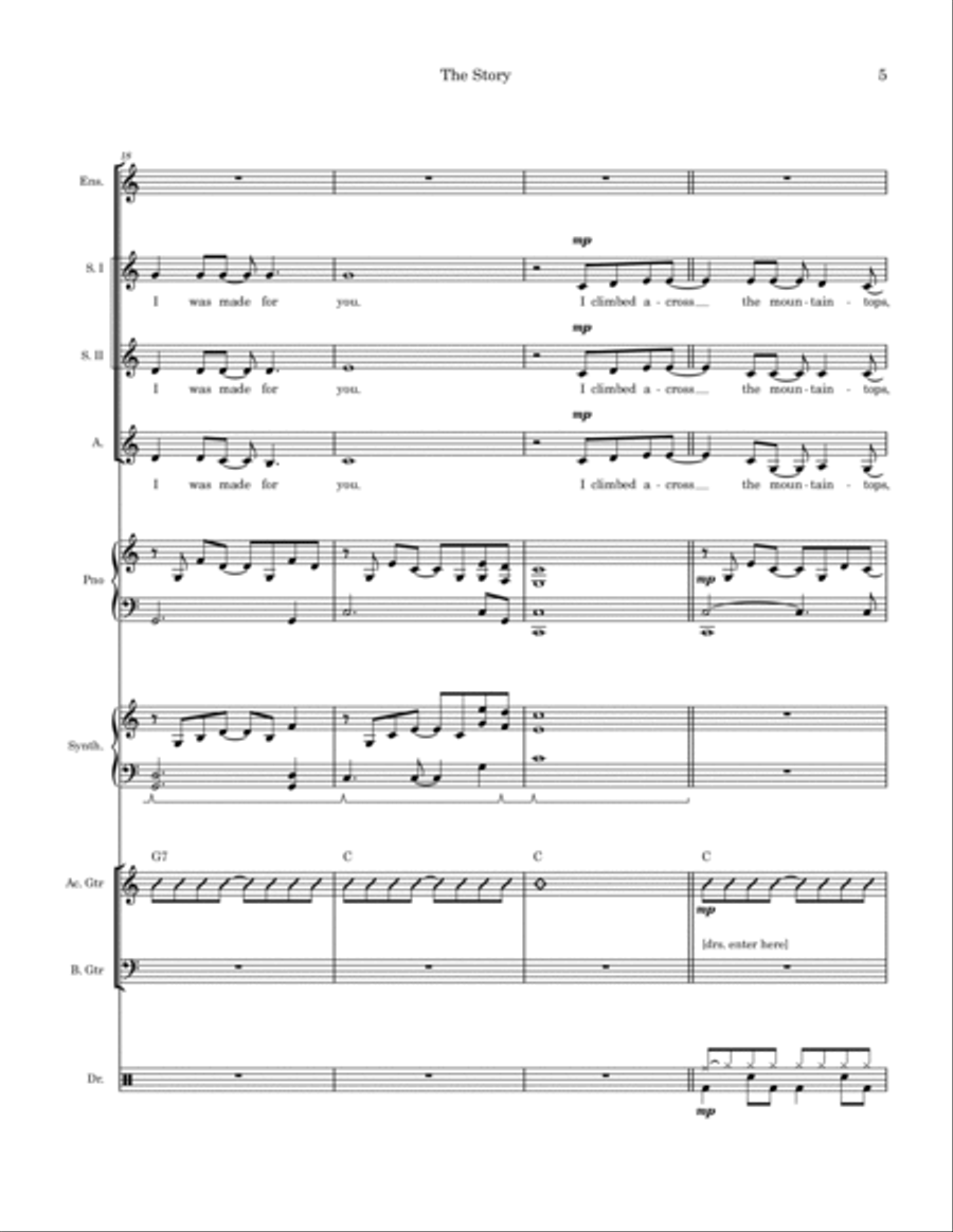The Story Small Ensemble scores gallery preview page 5