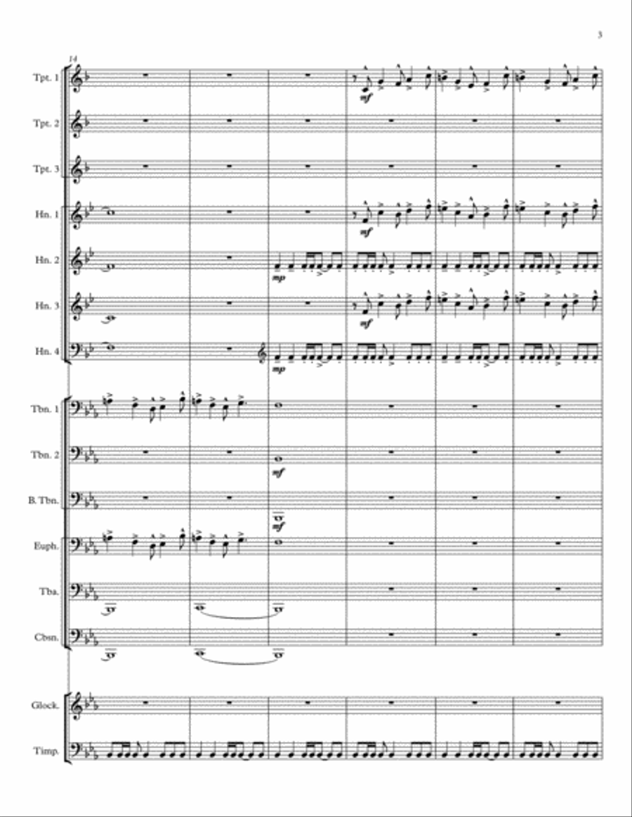 Upon New Horizons Brass Ensemble scores gallery preview page 4