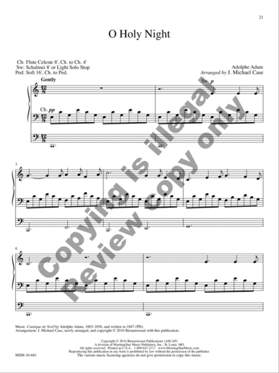 10 Transcriptions & Arrangements for Organ, Volume 1 Organ scores gallery preview page 10