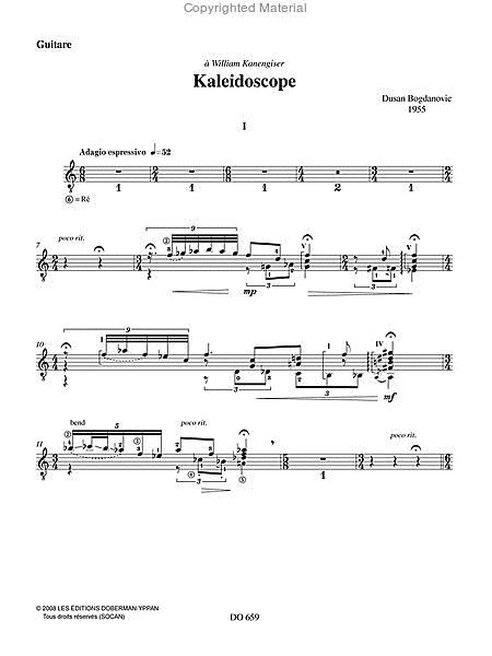 Kaleidoscope - Concerto (partie guitare)
