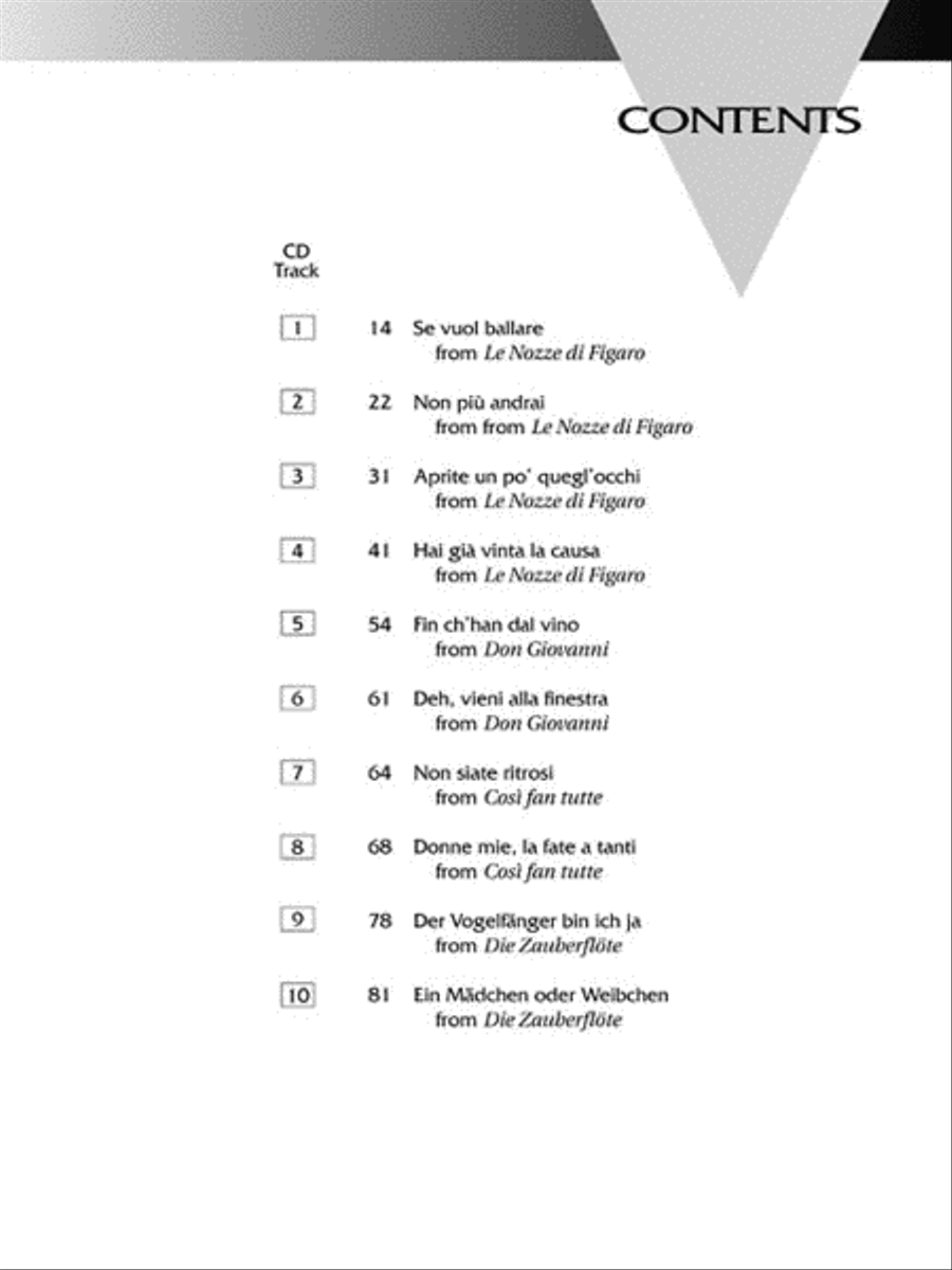 Mozart Arias for Baritone/Bass image number null