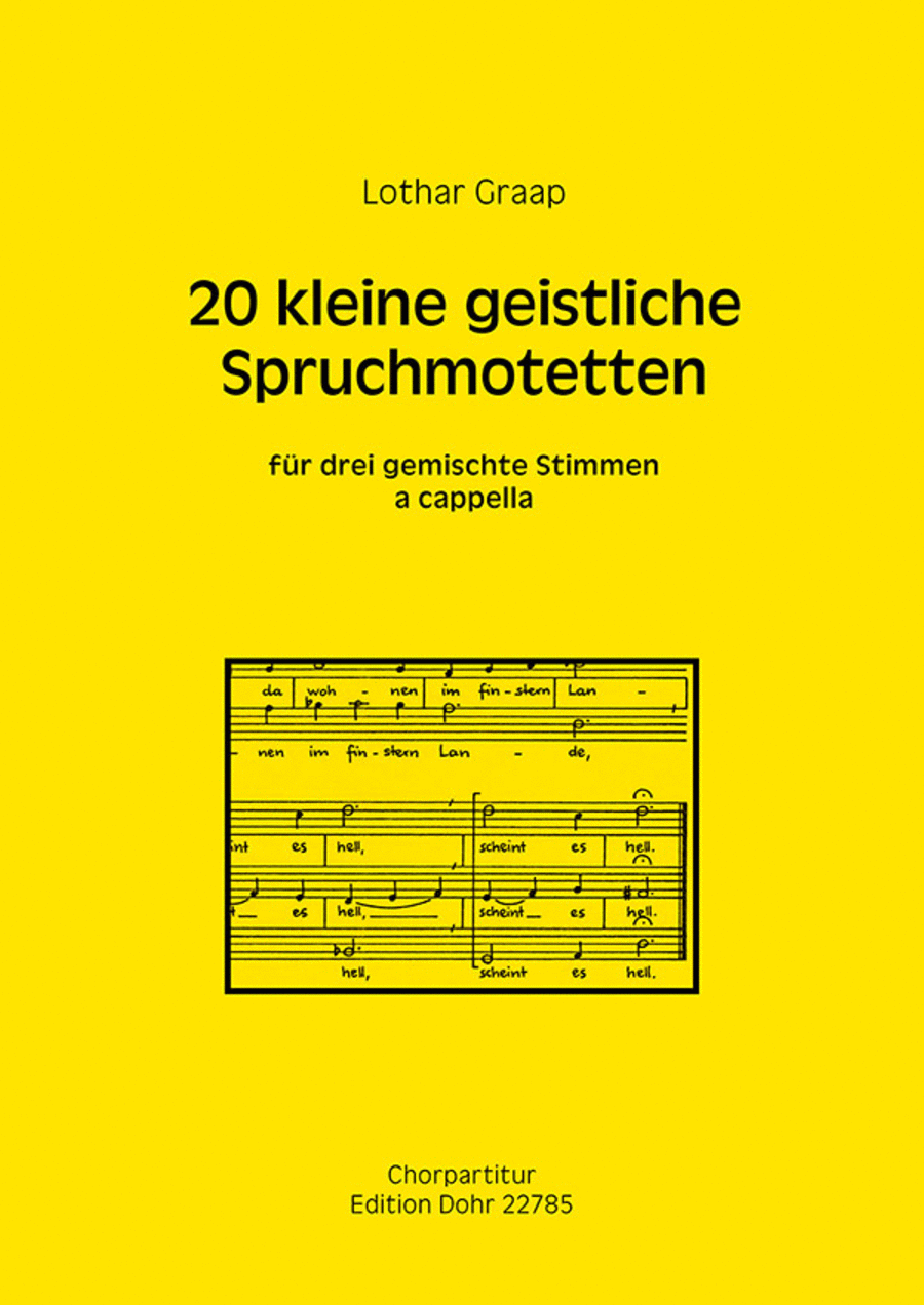 20 kleine geistliche Spruchmotetten für drei gemischte Stimmen a cappella 3-Part scores gallery preview page 1