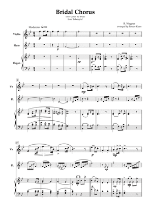 "Bridal Chorus" from Lohengrin - Violin & Flute duet (Organ accompaniment)