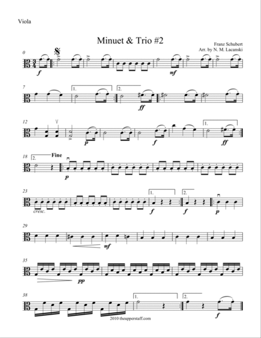Minuet & Trio #2 Minuet & Trio #2 String Orchestra scores gallery preview page 3