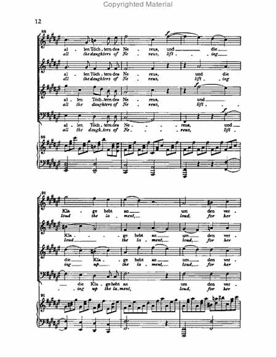 Nanie, Op.82 Choir scores gallery preview page 11
