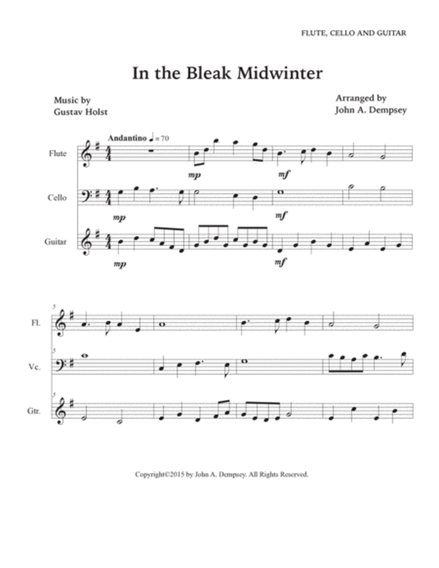 In the Bleak Midwinter (Trio for Flute, Cello and Guitar) image number null