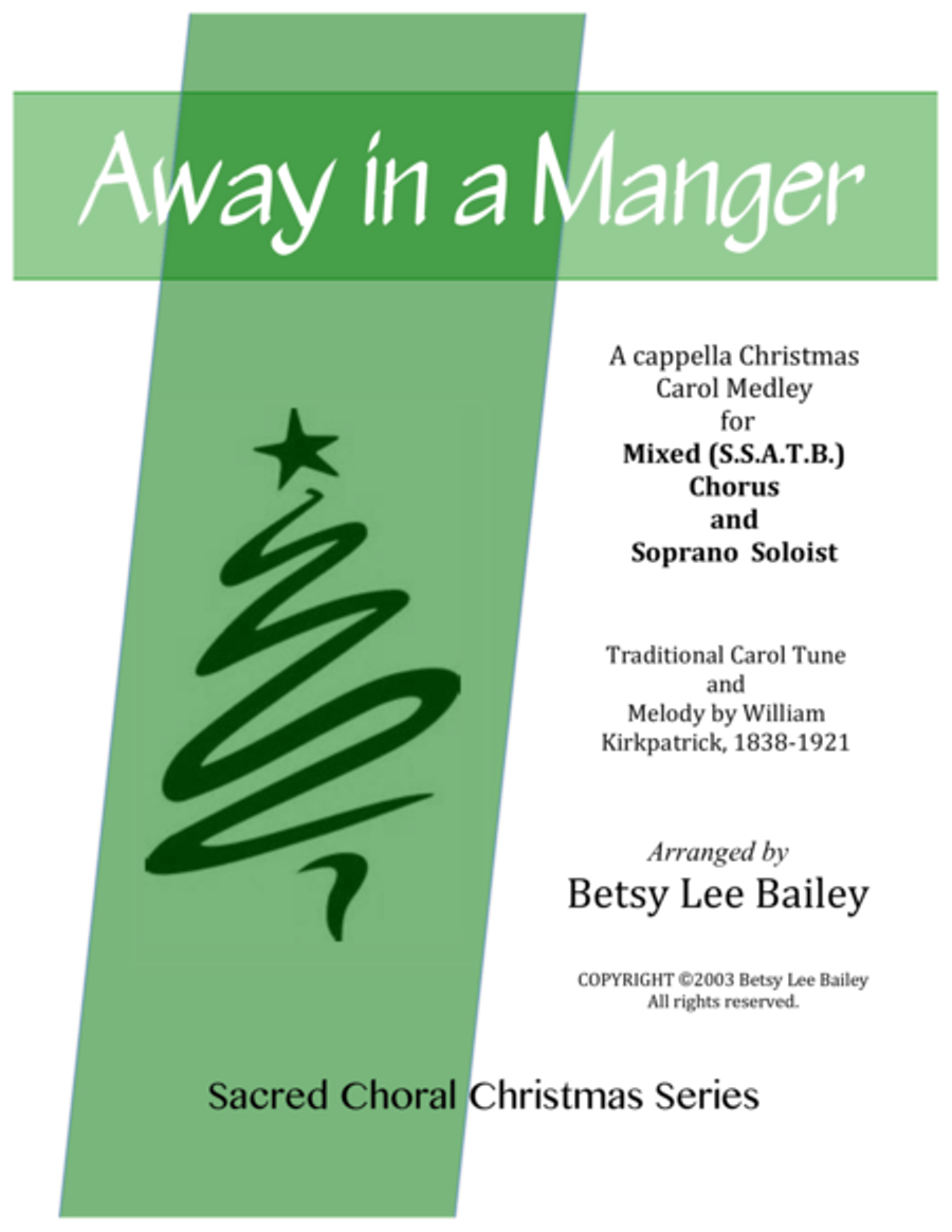 Away in a Manger 4-Part scores gallery preview page 1