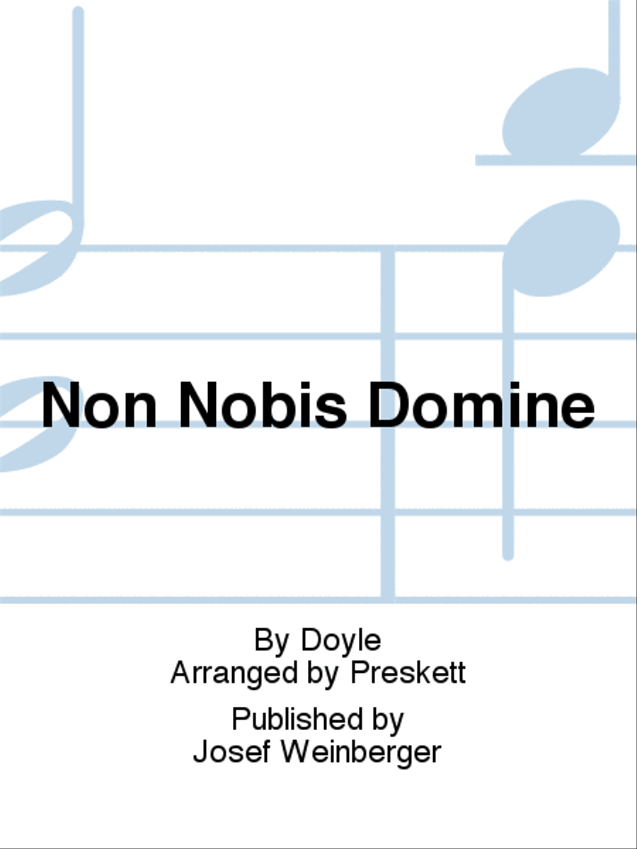 Non Nobis Domine Non Nobis Domine 4-Part scores gallery preview page 1
