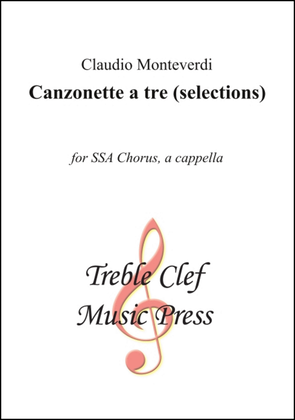 Book cover for Canzonette a tre (selections)