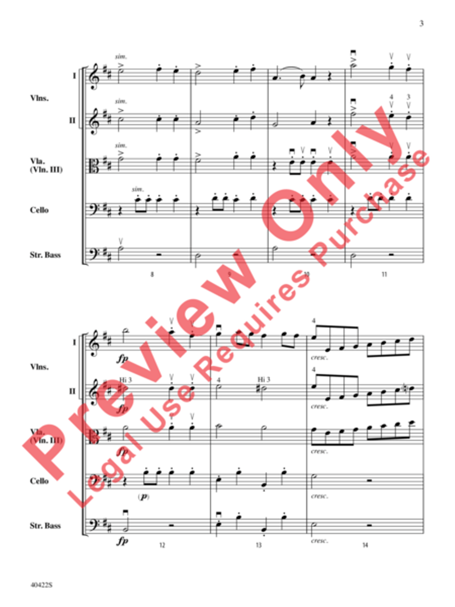 March Militaire March Militaire String Orchestra scores gallery preview page 4