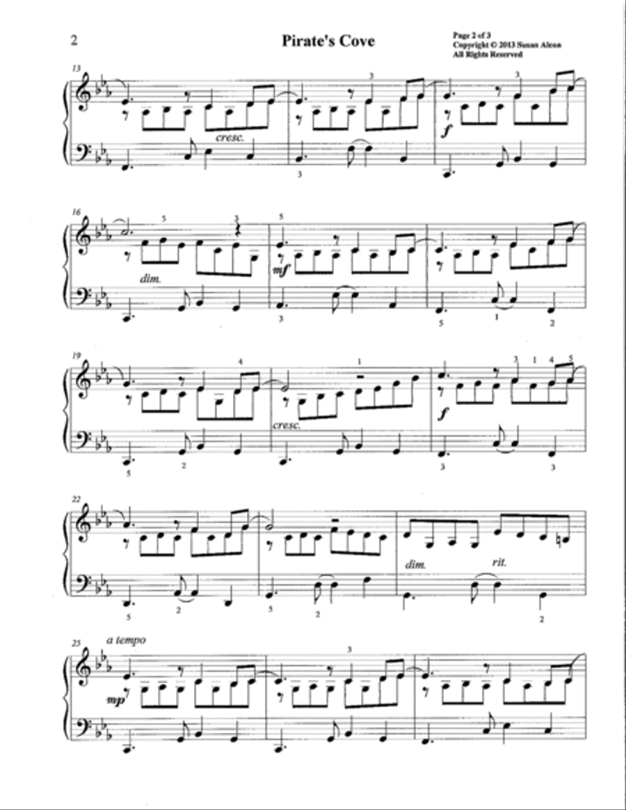 Pirate's Cove Pirate's Cove Piano Method scores gallery preview page 2