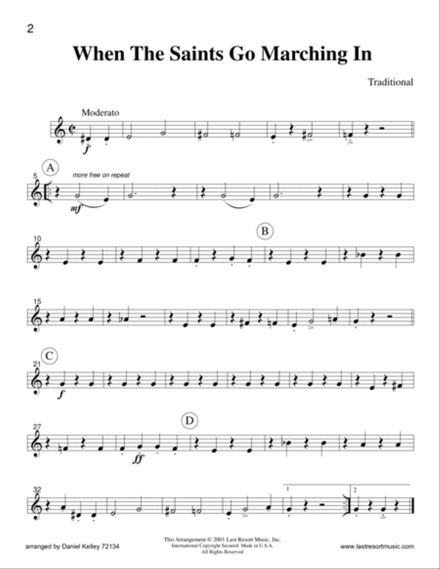 Intermediate Music for Four, Volume 1 Part 3 for French Horn or English Horn - #72134 English Horn scores gallery preview page 6