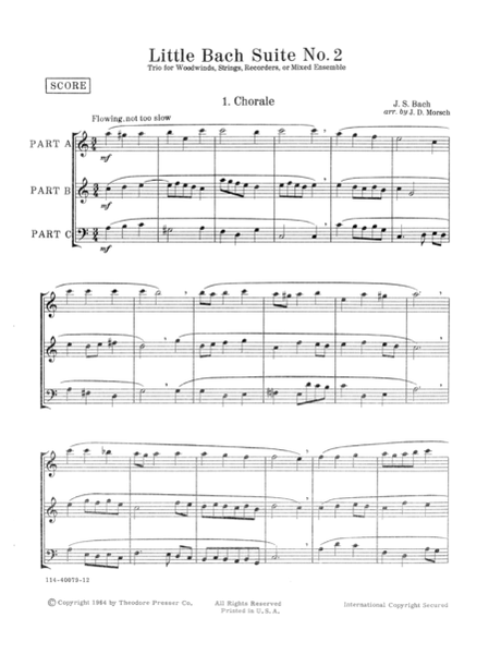 Little Bach Suite No. 2