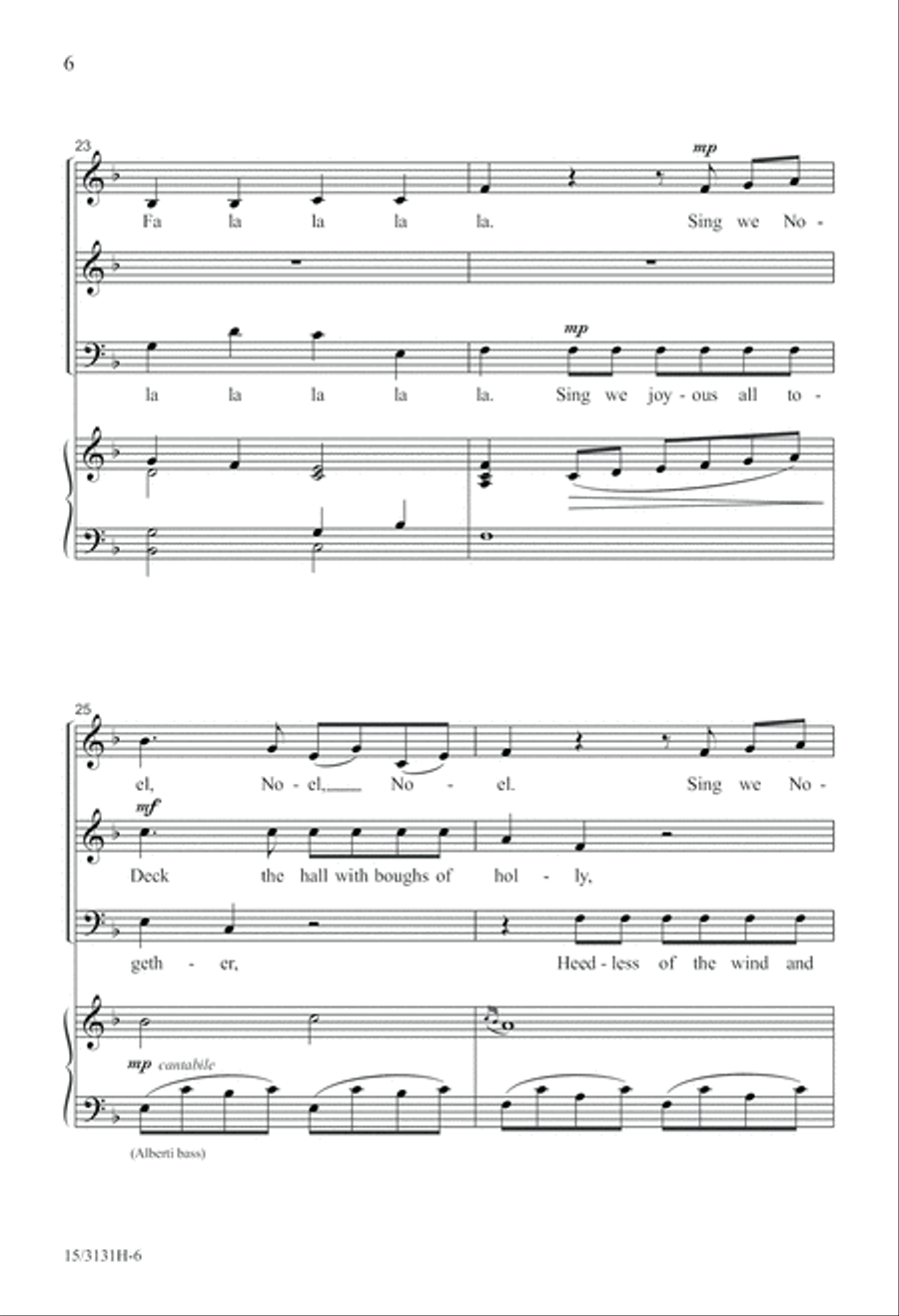 Wolfgang's Christmas Canon 3-Part scores gallery preview page 6