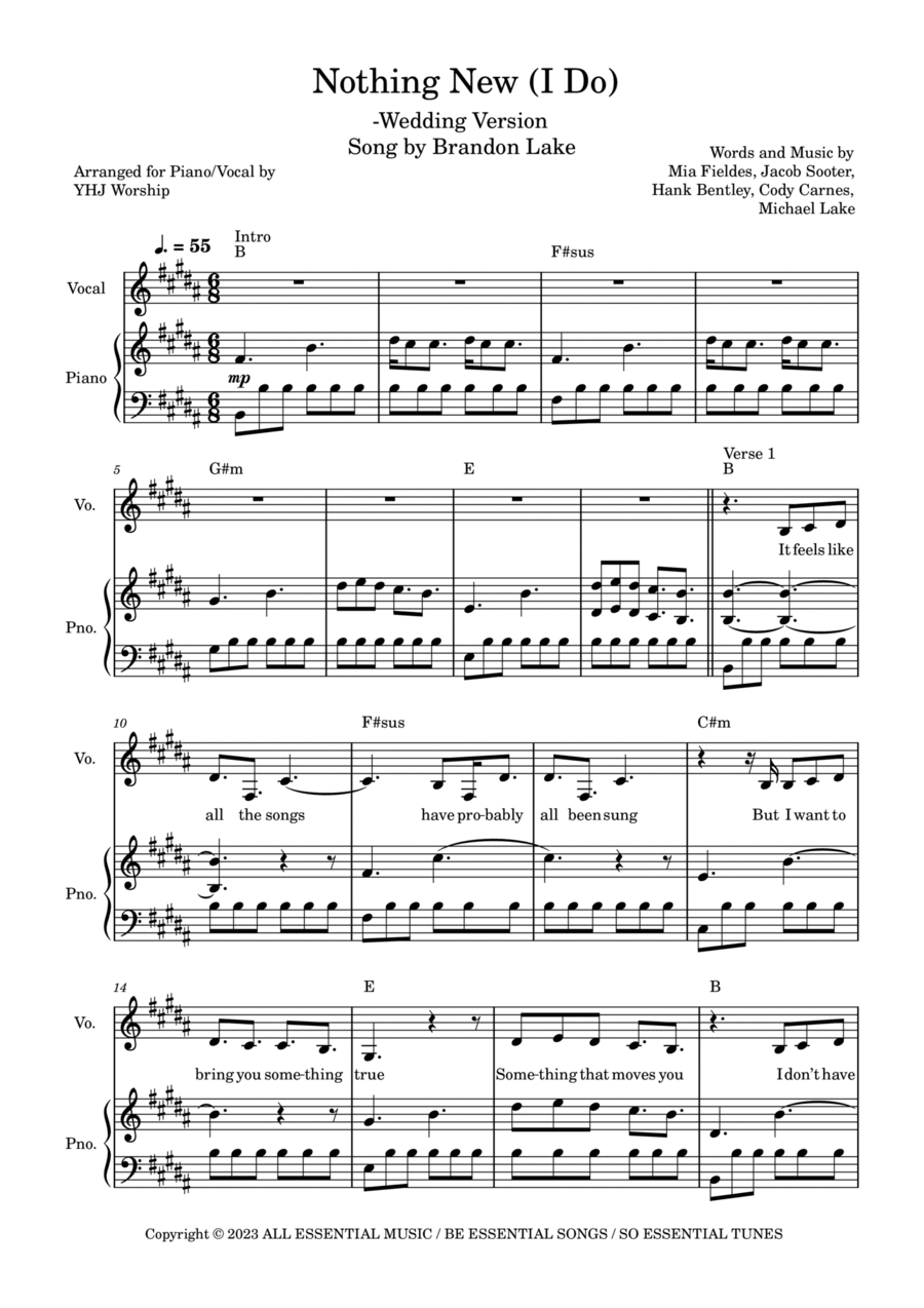 Nothing New Voice scores gallery preview page 1
